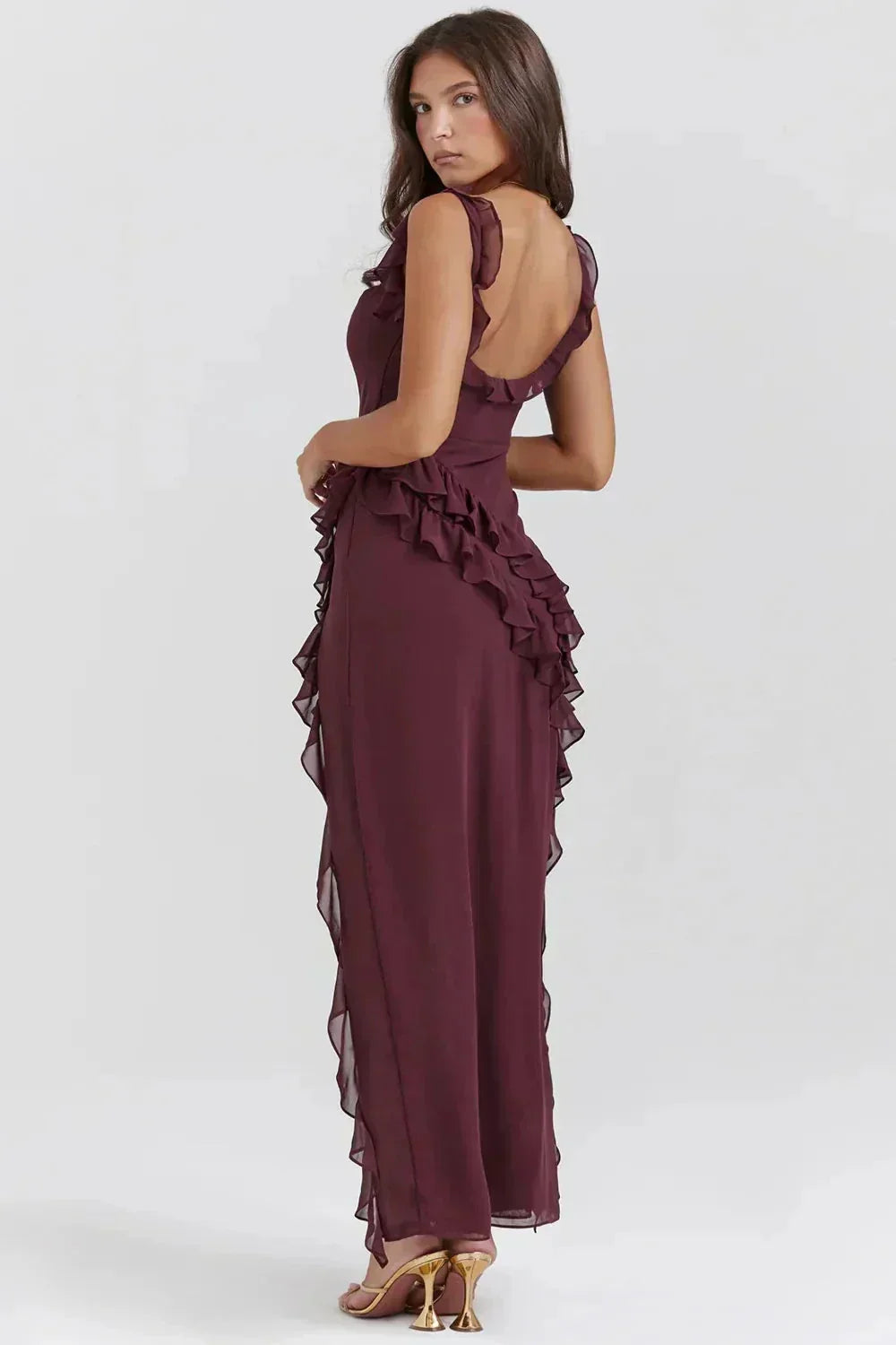 Azel | Vestido elegante con piernas abiertas