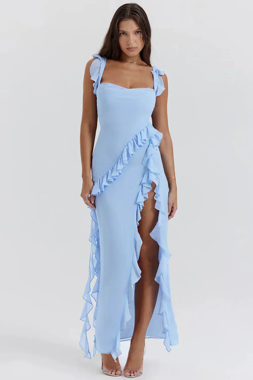 Azel | Vestido elegante con piernas abiertas